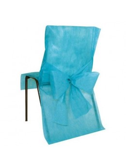 10 Housses de chaises turquoise promo 