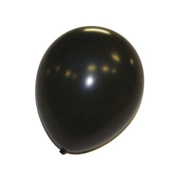 ⇒ Ballon de baudruche Noir - Sachet de 24 Ballons à Gonfler Coloris Noir