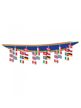 Plafonnier drapeaux internationaux