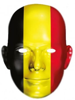 Masque carton supporter Belgique