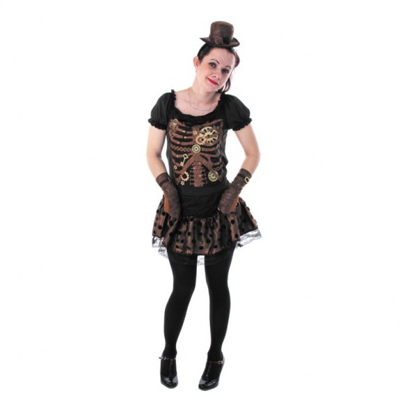 déguisement de squelette steampunk ado | fête en folie