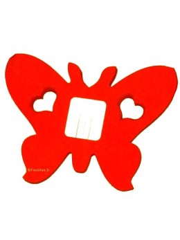 guirlande papillon rouge