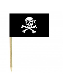 50 Mini drapeaux luxe Pirate