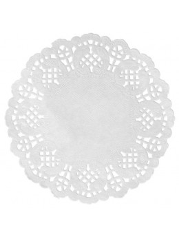 10 set de table dentelle 35cm blanc