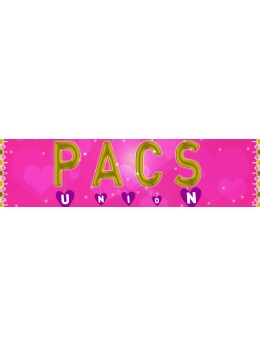 Bannière "Pacs" fuchsia