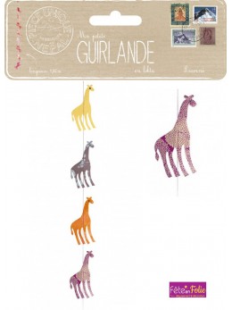 Guirlande girafe en lokta