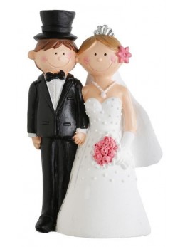 Figurine couple mariés Mr and Mrs