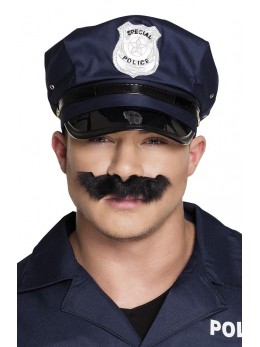 Moustache policier noir