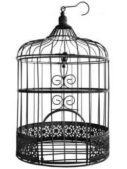 Tirelire cage noire 31cm