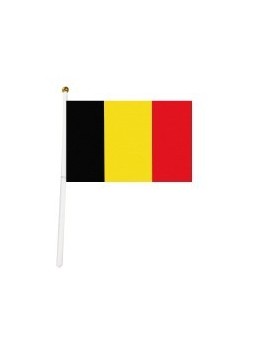 12 drapeaux Belgique tissu 15x23cm