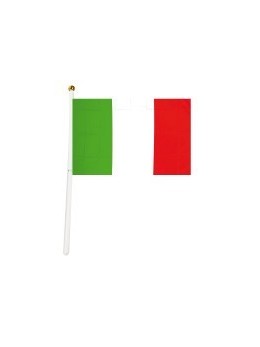 12 drapeaux Italie tissu 15x23cm