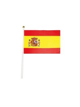 12 drapeaux Espagne tissu 15x23cm