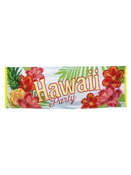 Bannière tissu Hawai Party