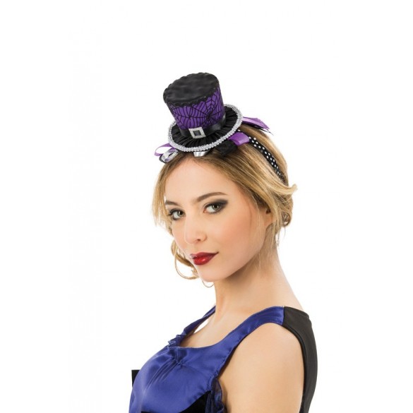 taille 235603 Taille Unique Mini chapeau haut de forme squelette femme Halloween