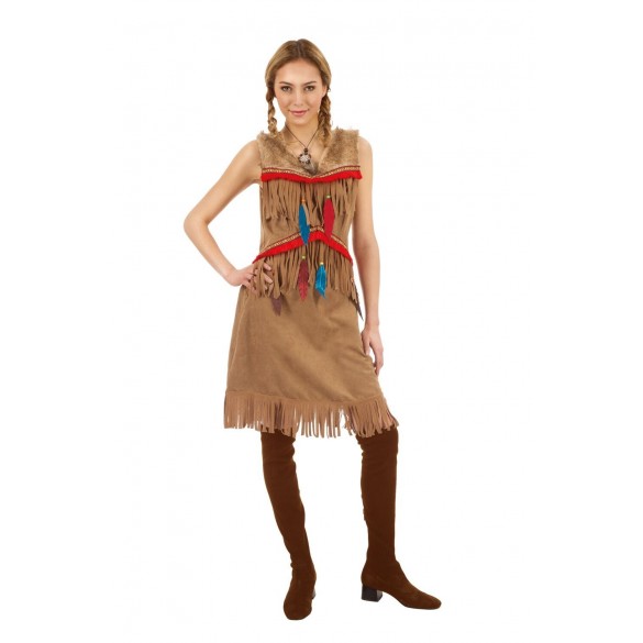 Déguisement indienne sioux adulte