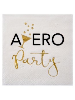 20 Serviettes cocktail apéro Party