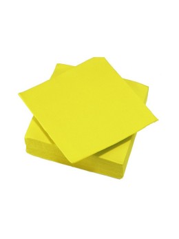 serviettes papier jaune