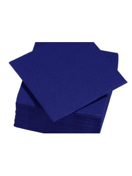 serviettes intissées bleu roi