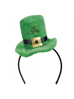 Serre tête mini chapeau Saint Patrick