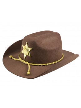 Chapeau cowboy shériff luxe