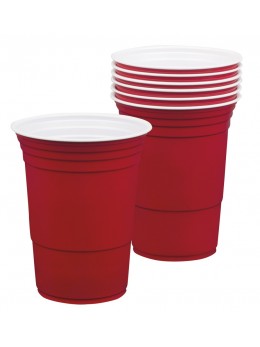 6 Gobelets Red Cup rouge