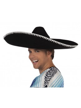 chapeau mexicain feutre noir