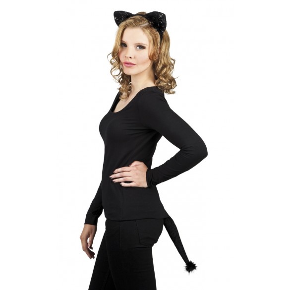 Serre-tête Oreilles De Chat Pour Adulte/enfant – Accessoire Halloween, Cosplay – Élastique, Confortable - 13