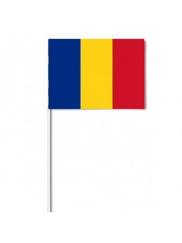 10 Drapeaux papier Roumanie