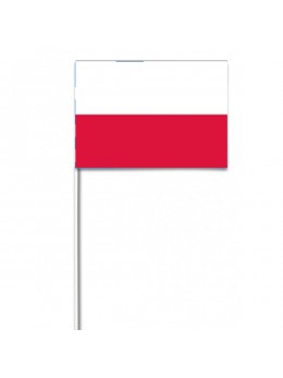 10 Drapeaux papier Pologne