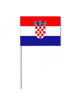 10 Drapeaux papier Croatie