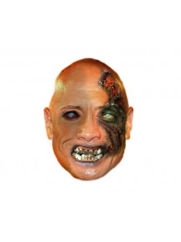 Masque carton Dwayne Johnson zombie