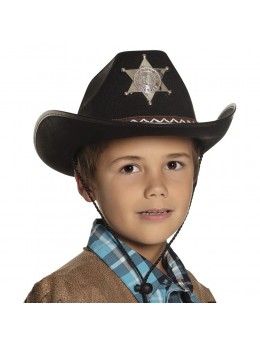 Chapeau sheriff junior noir