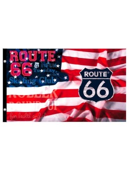 Drapeau USA route 66