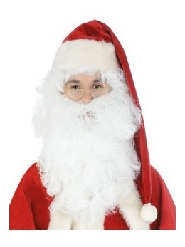 Barbe Père Noël blanche