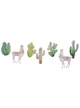 Guirlande papier Lama et cactus