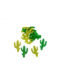Sachet 12 confetti cactus bois