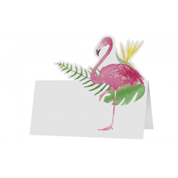 6 Marque place flamant rose