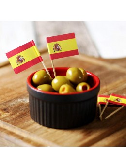 24 Mini drapeaux Espagne