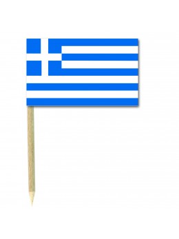 50 Mini drapeaux luxe Grèce