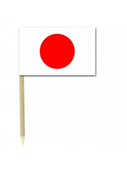 50 Mini drapeaux luxe Japon