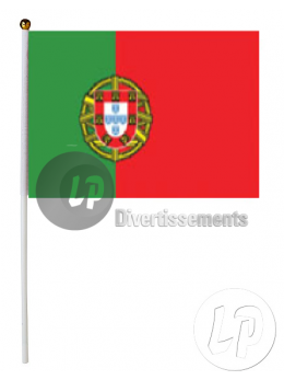 12 drapeaux portugal tissu 15x23cm