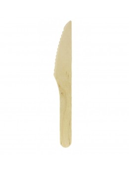 100 couteaux en bois 16.5 cm