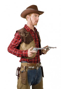Ceinture de cowboy 2 holsters