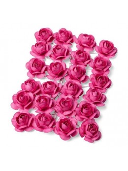 24 Roses fushia 1,3cm
