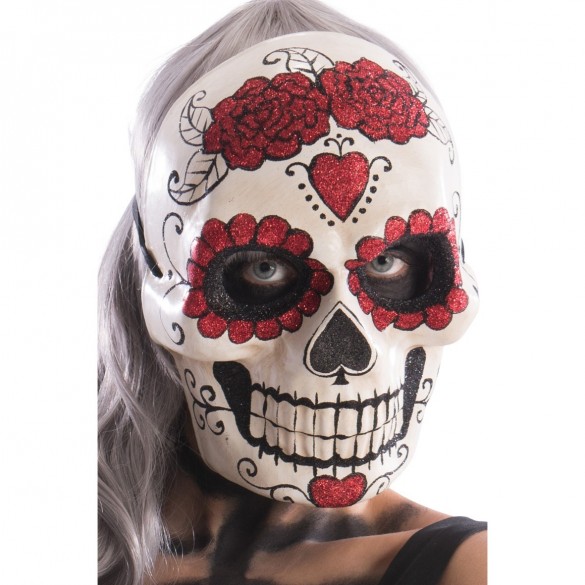 Masque de Los Muertos 18 x 25 cm Unbekannt Fig 3740 Halloween Multicolore Taille env 