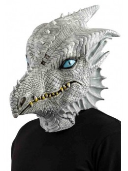 Masque latex dragon blanc