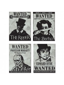 4 Wanted sign Sherlock Holmes
