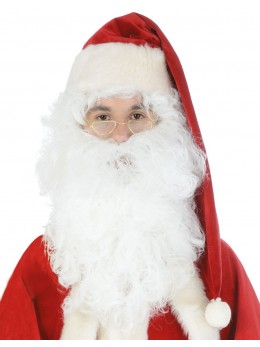 Barbe Père Noël blanche