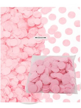 Sachet 50g confetti rose 2.5cm