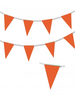 Guirlande triangle orange 10m